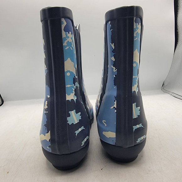 London Fog Collection Piccadilly Womens 6 Blue Tie Dye Rain Boots Outdoors - Picture 6 of 13